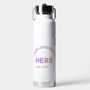 Wasserflasche mit individuellem Schul-Logo und Iso Trinkflasche