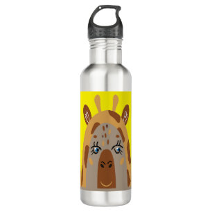 Wasserflasche mit komischer Giraffe Edelstahlflasche