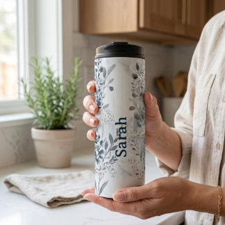 Wasserflasche mit Namen personalisiert Thermosbecher