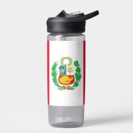 Wasserflasche mit Peru-Flagge Trinkflasche