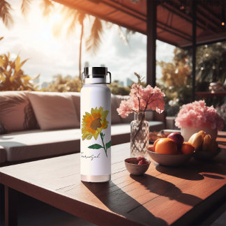 Wasserflasche mit Sonnenblumengelb Trinkflasche