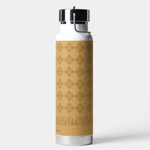 Wasserflasche Muster braun Trinkflasche