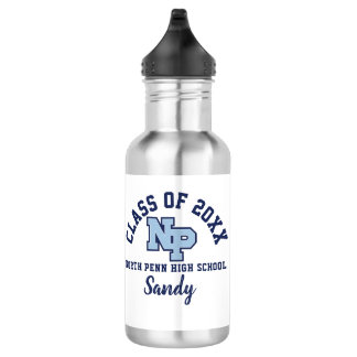 Wasserflasche Nord-Pen High School Logo