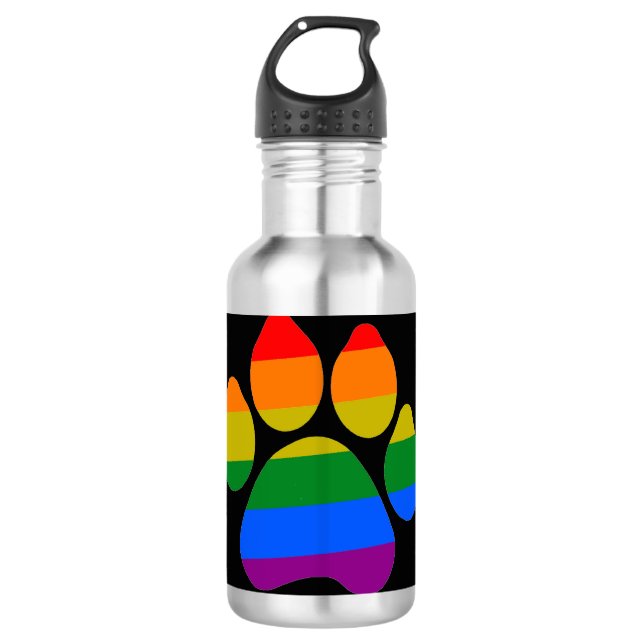 Wasserflasche Regenbogenpfeifen Edelstahlflasche (Vorderseite)