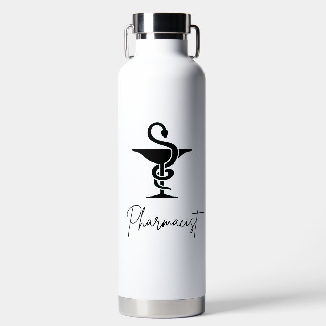 Wasserflasche-Stil des Apothekers: Ihr Kupfervakuu Trinkflasche (Vorderseite)