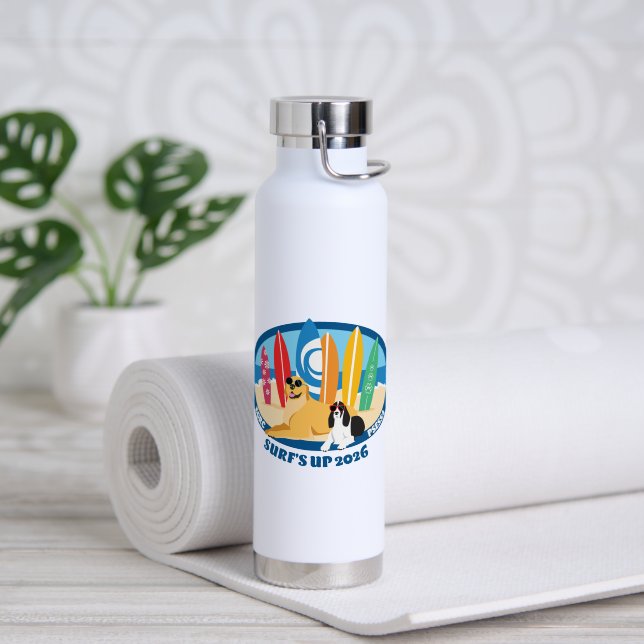 Wasserflasche Surfs Up Trinkflasche (Yoga (gedreht))