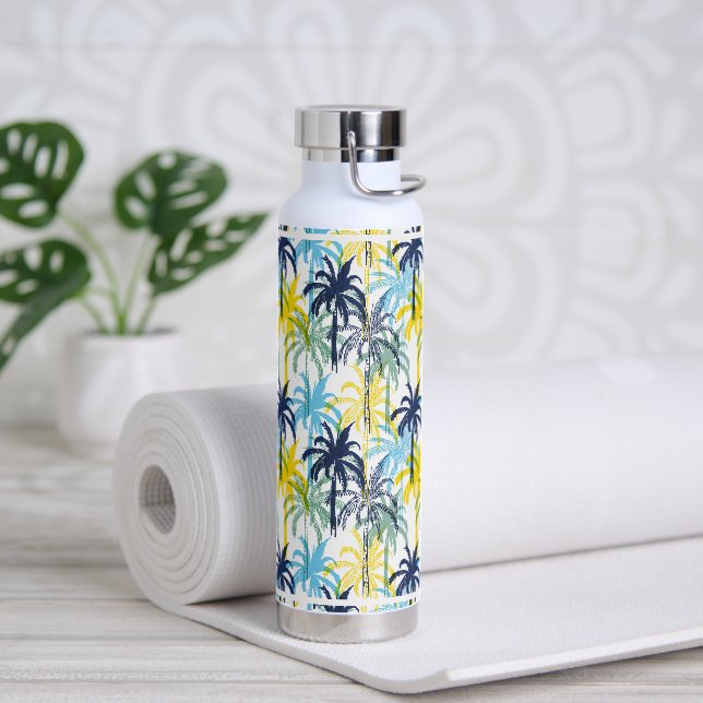 Wasserflasche Tropenpalmen Trinkflasche (Yoga)