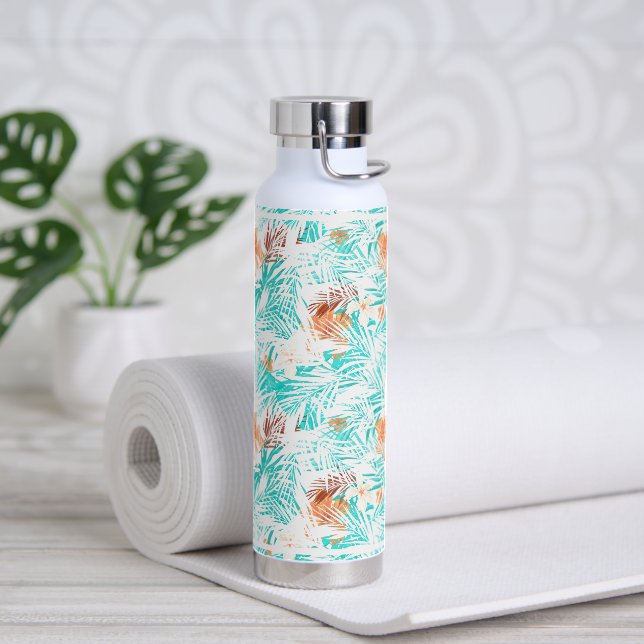Wasserflasche Tropenpalmen Trinkflasche (Yoga)