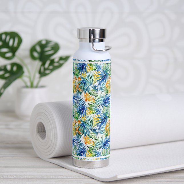 Wasserflasche Tropenpalmen Trinkflasche (Yoga)