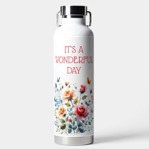 Wasserflaschen Es ist ein wunderbarer Tag Var02 Trinkflasche