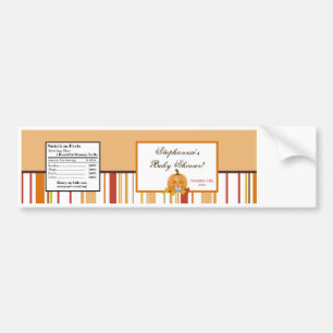 Wasserflaschen-Etikett Herbstfallen Pumpbaby Autoaufkleber