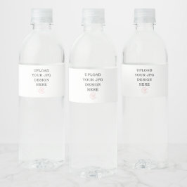Wasserflaschen-Etikett - Ihr eigenes Design hochla Wasserflaschenetikett