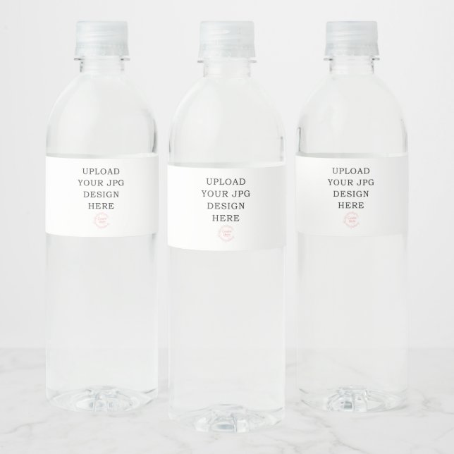 Wasserflaschen-Etikett - Ihr eigenes Design hochla Wasserflaschenetikett (Flaschen)