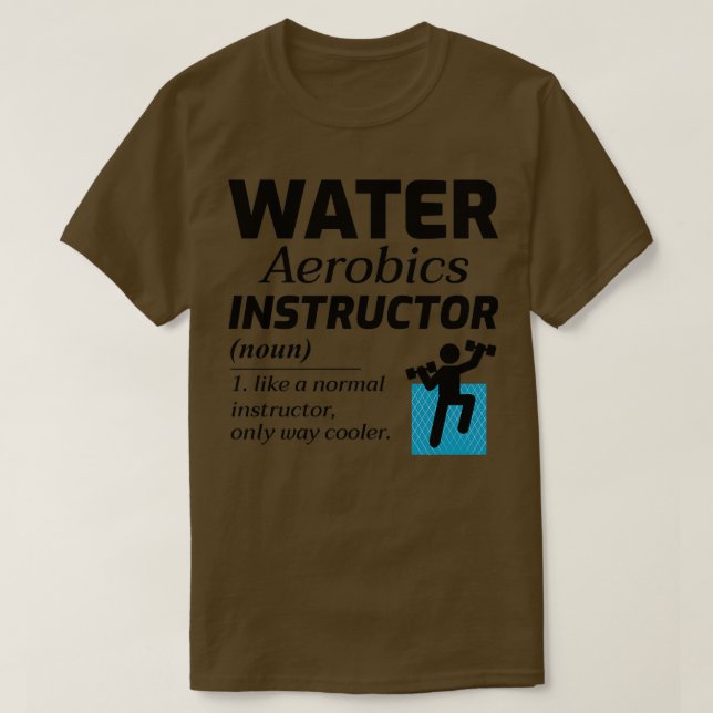 Wasserflugzeug-Lehrer Wassersport-Fitness Trainer T-Shirt (Design vorne)