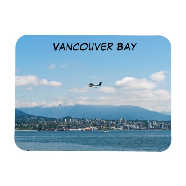 Wasserflugzeug-Start über die Bucht von Vancouver Magnet (Horizontal)