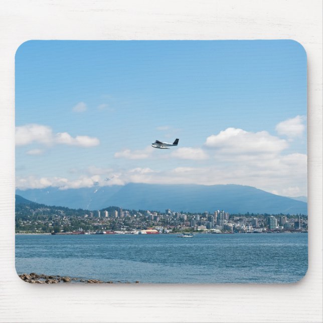 Wasserflugzeug-Start über die Bucht von Vancouver Mousepad (Vorne)