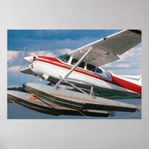 Wasserflugzeug startet, Victoriafälle, Simbabwe Poster