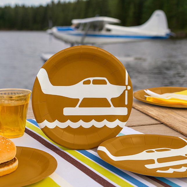 Wasserflugzeuge Schild Pappteller (Von Creator hochgeladen)