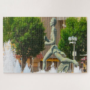 Wasserfontäne Olympialäufer Saint Louis Puzzle