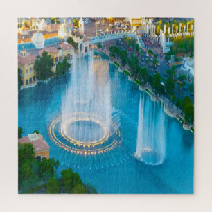 Wasserfontänen in Las Vegas Jigsaw Puzzle