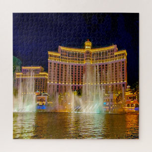 Wasserfontänen in Las Vegas Puzzle