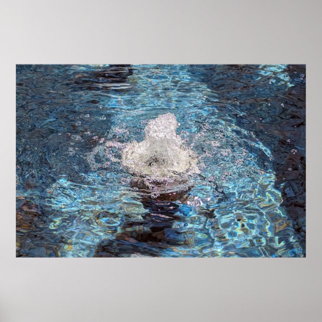 Wasserfontänen Poster (Vorne)