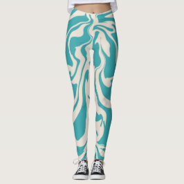 Wasserfreie Abstrakte Leggings