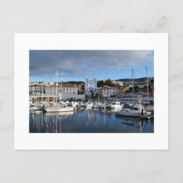 Wasserfront: Angra do Heroismo, Terceira, Azoren Postkarte