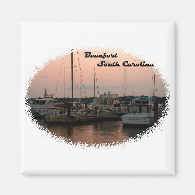 Wasserfront, Beaufort, SC Magnet (Vorne)