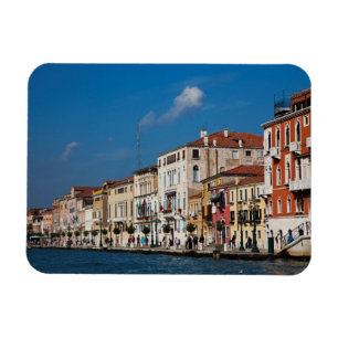 Wasserfront entlang des Grand Canal in Venedig Magnet