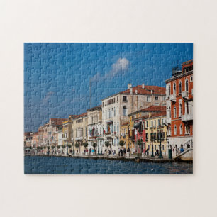 Wasserfront entlang des Grand Canal in Venedig Puzzle