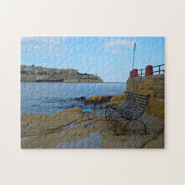 Wasserfront La Valetta Malta. Puzzle (Horizontal)