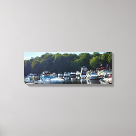 Wasserfront Marina Leinwanddruck