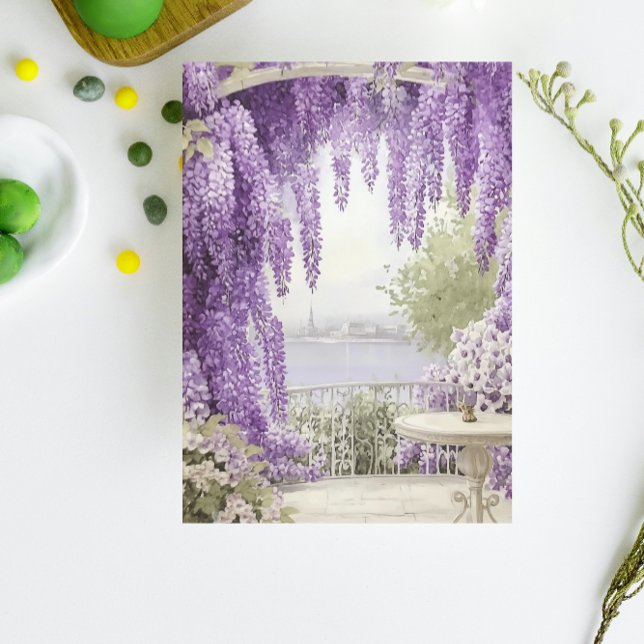 Wasserfront mit blühenden Lilacs Notizblock (Von Creator hochgeladen)