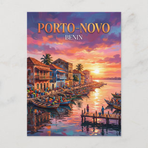 Wasserfront Porto-Novo Benin Postkarte
