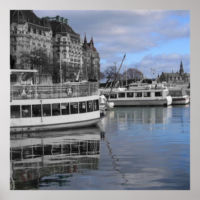 Wasserfront von Stockholm Poster (Vorne)