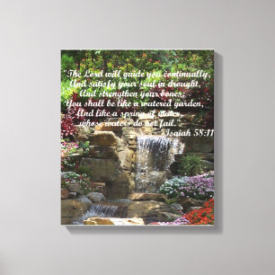 Wassergarten Leinwanddruck