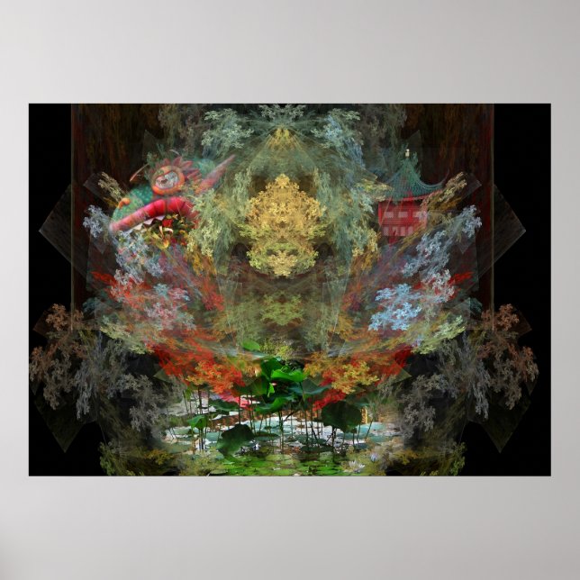 Wassergarten Poster (Vorne)