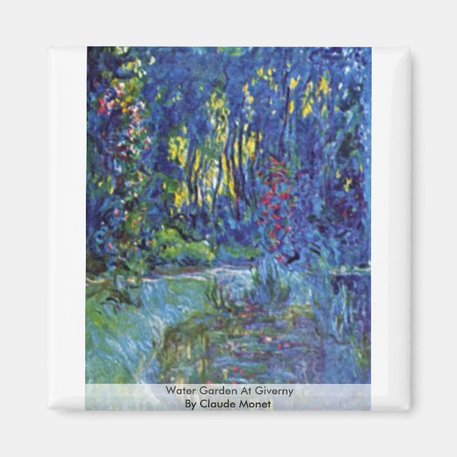 Wassergarten von Claude Monet Magnet (Vorne)