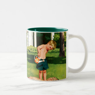 Wassergebender Vater Zweifarbige Tasse