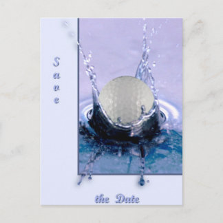 Wassergefahr Ankündigungspostkarte