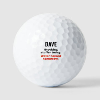 Wassergefahrenzone Morgen: Personalisierte Golfbäl Golfball