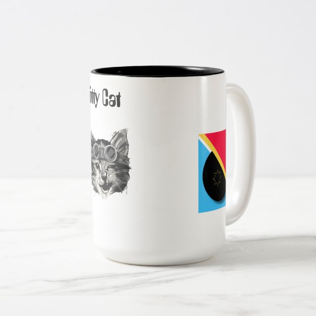 Wasserglas Zweifarbige Tasse (VorderseiteRechts)