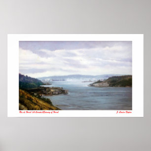 Wassergraben von Ferrol /Estuary of Ferrol ,(Zu Poster