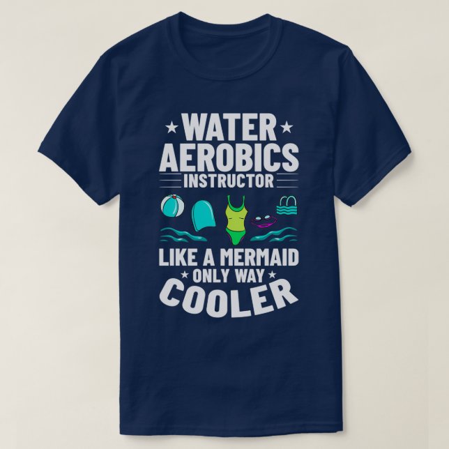 Wassergymnastik Aquafit Fitness Workout 12 T-Shirt (Design vorne)