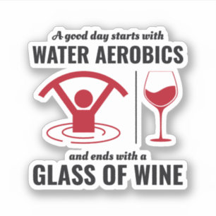 Wassergymnastik Wassersportliche Fitness Aufkleber