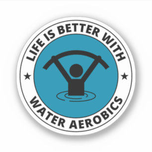 Wassergymnastik Wassersportliche Fitness Aufkleber