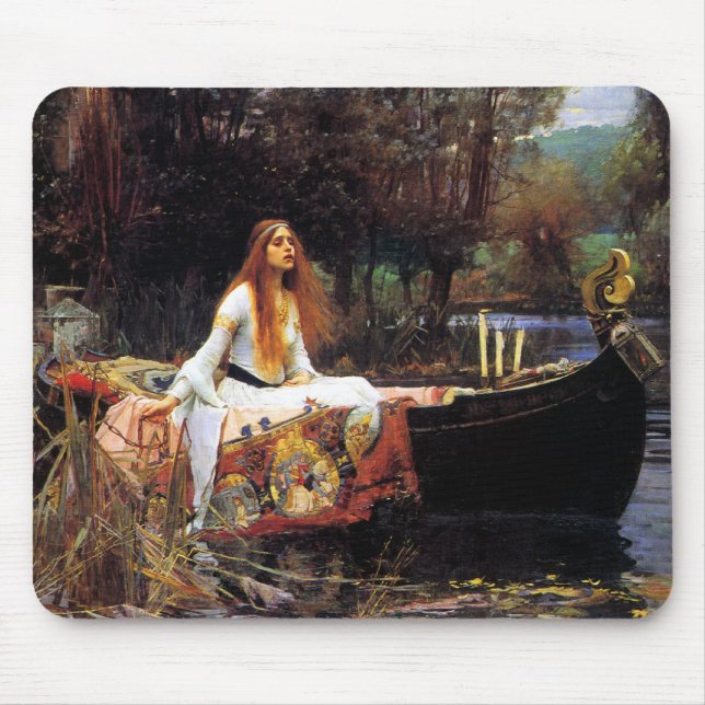Wasserhaus Die Dame der Shalott-Maus Pad Mousepad (Vorne)