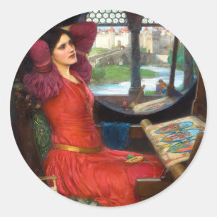 Wasserhaus Ich bin halb kalt von Schatten Runder Aufkleber