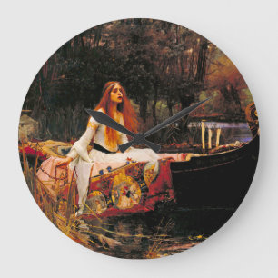 Wasserhaus Lady of Shalott Große Wanduhr